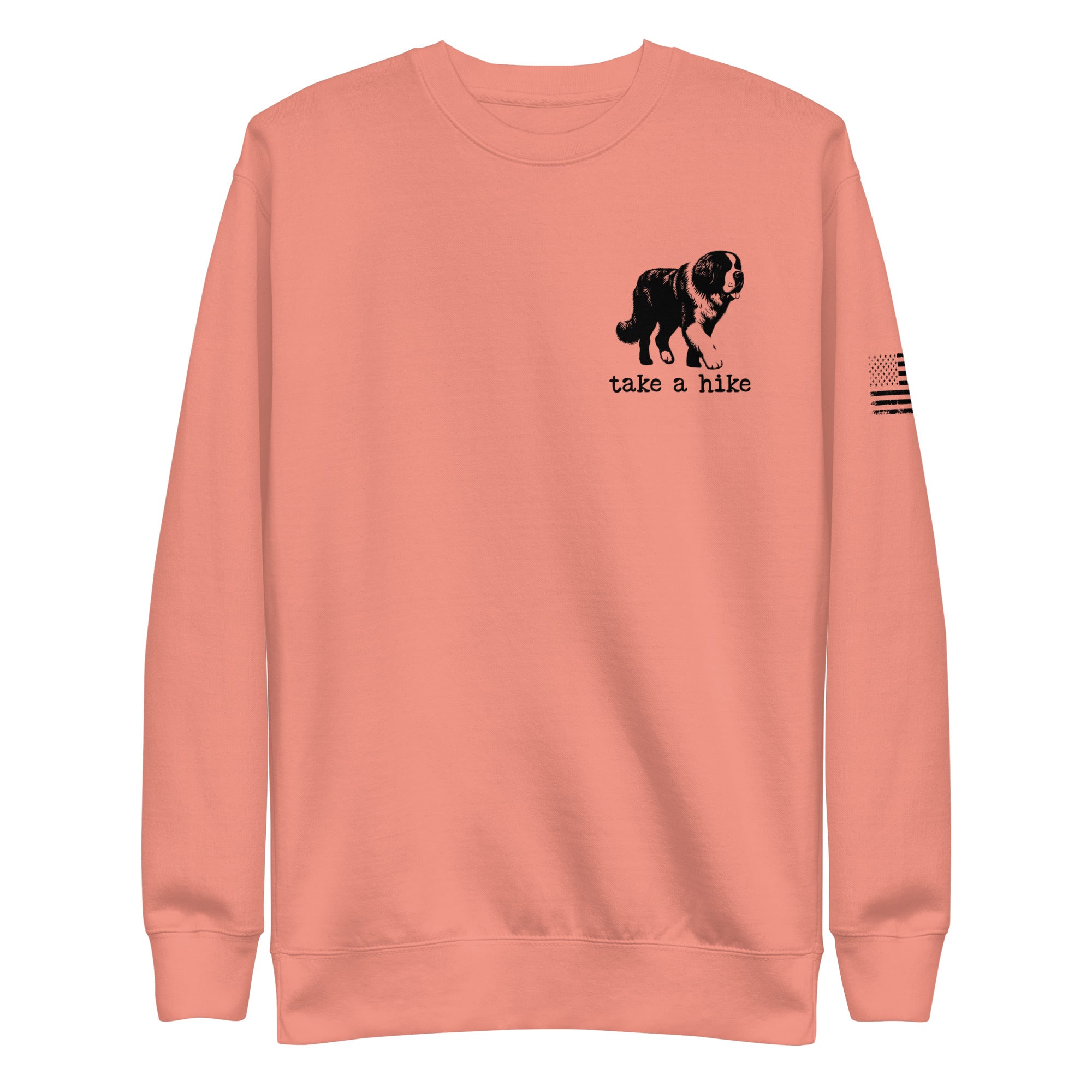 Take a Hike Redwoods with USA Flag Premium Sweatshirt - Lucy + Norman