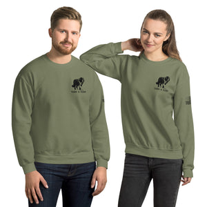 Take a Hike Redwoods with USA Flag Sweatshirt - Lucy + Norman