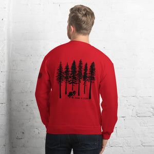 Take a Hike Redwoods with USA Flag Sweatshirt - Lucy + Norman