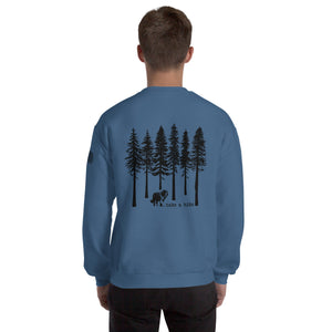 Take a Hike Redwoods with USA Flag Sweatshirt - Lucy + Norman