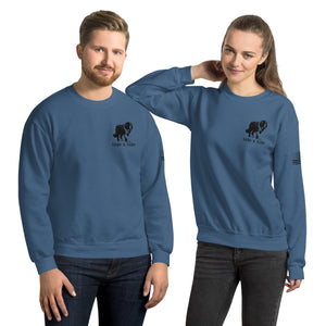 Take a Hike Redwoods with USA Flag Sweatshirt - Lucy + Norman