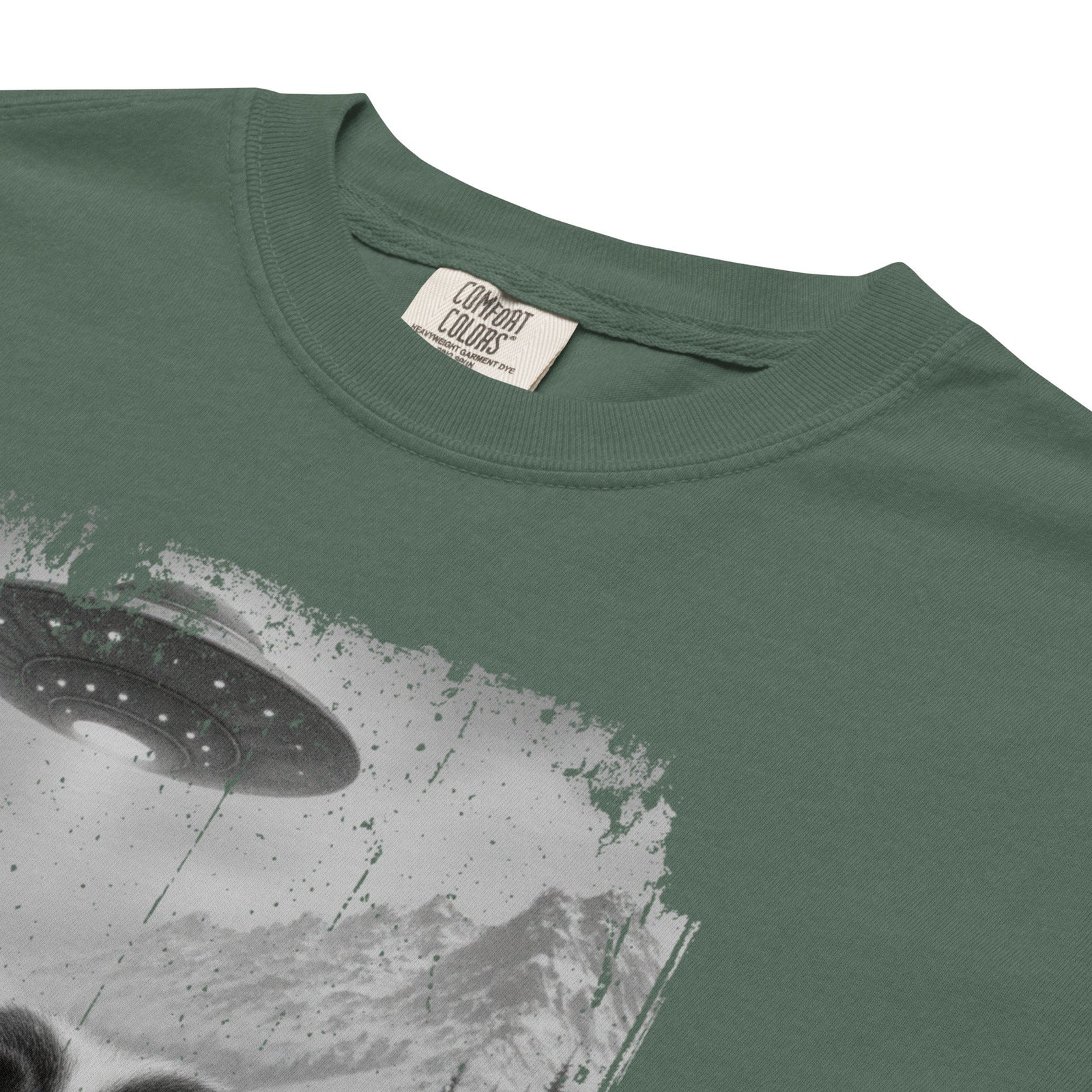 UFO Mountain Saint Bernard Selfie T-Shirt - Lucy + Norman