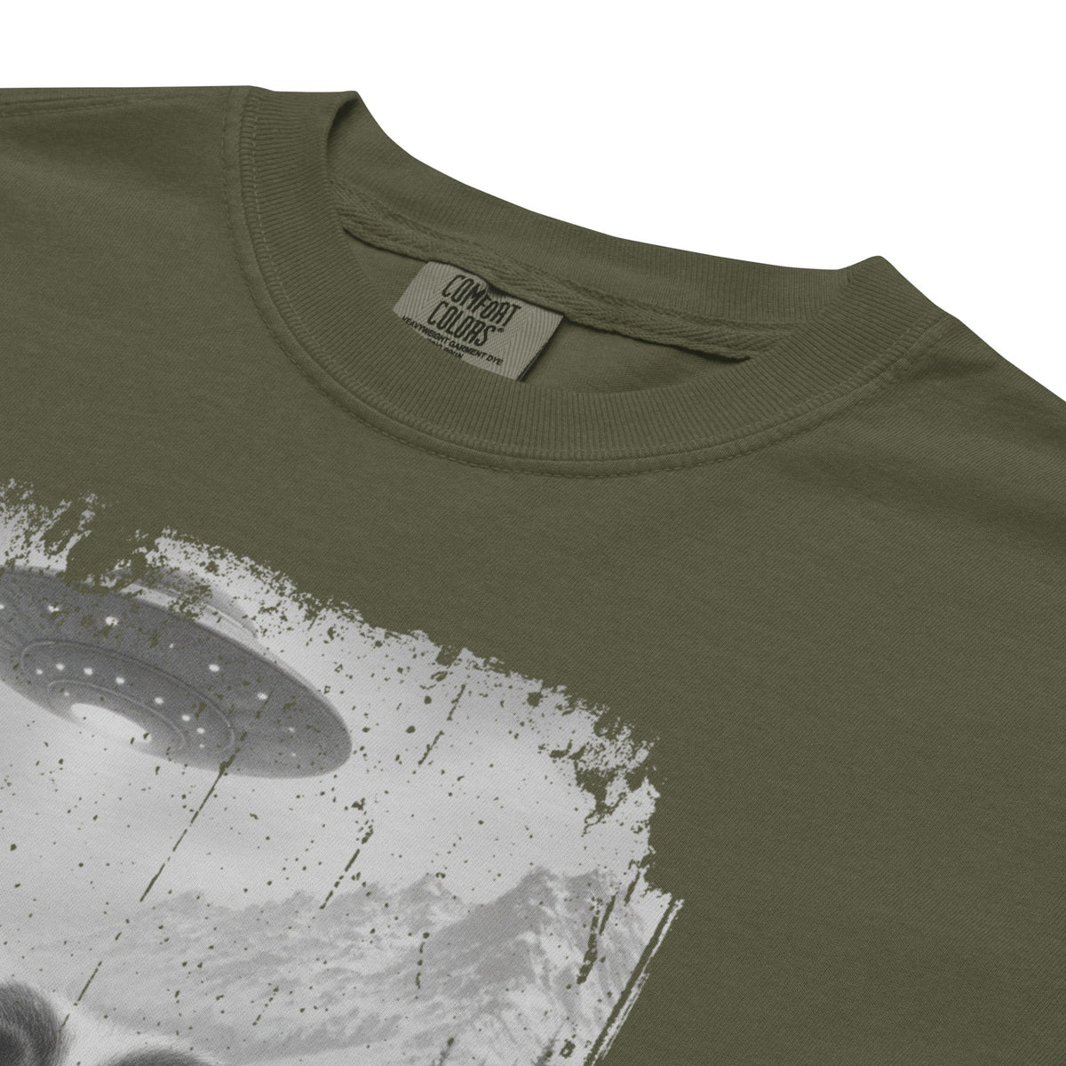 UFO Mountain Saint Bernard Selfie T-Shirt - Lucy + Norman