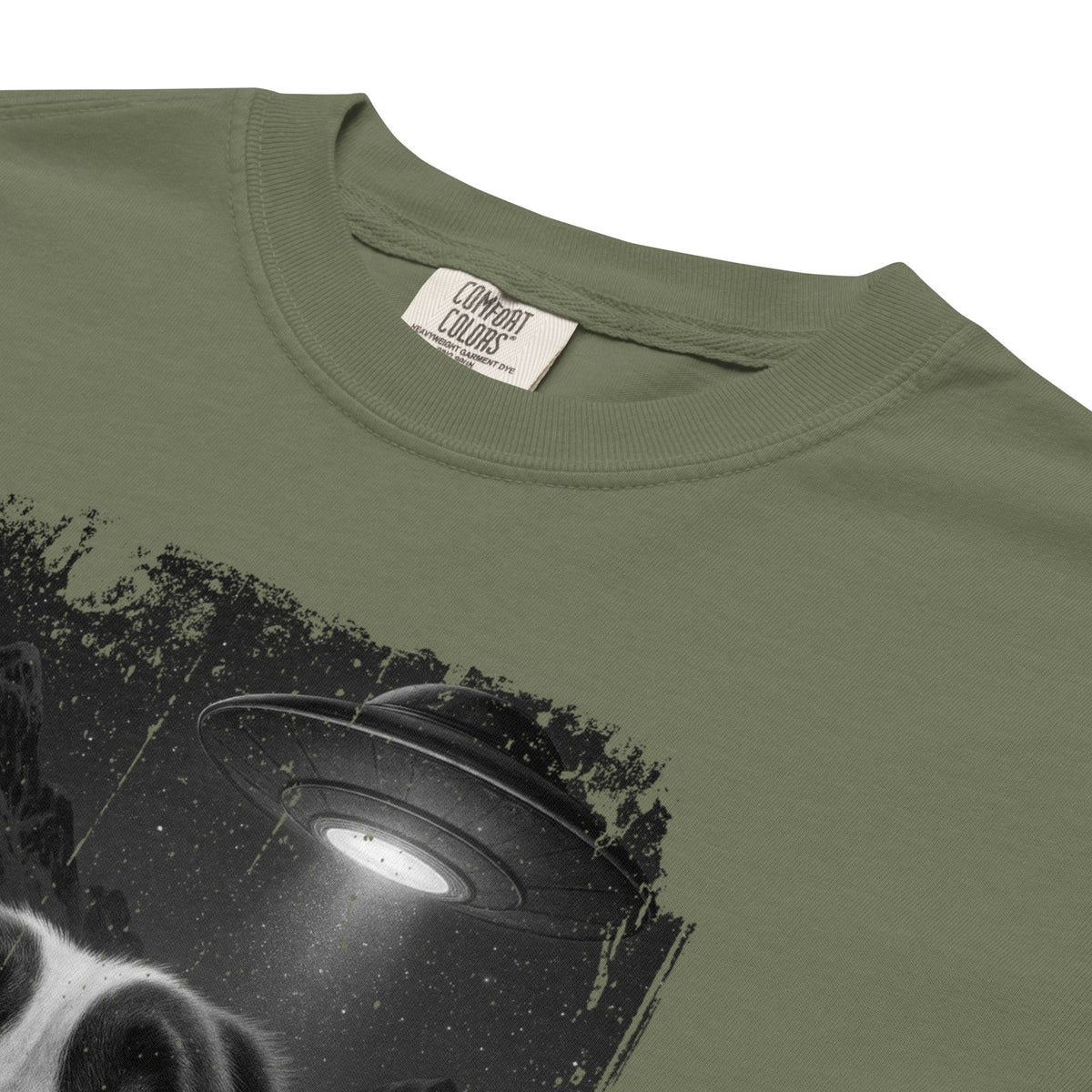 UFO Mountain Scaredy St Bernard T-Shirt - Lucy + Norman