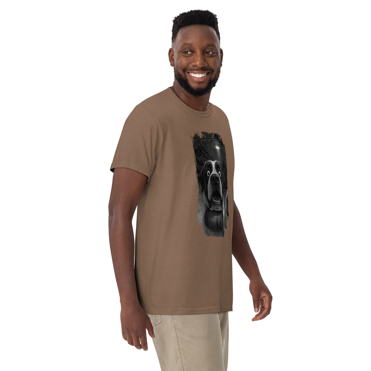 UFO Mountain Scaredy St Bernard T-Shirt - Lucy + Norman