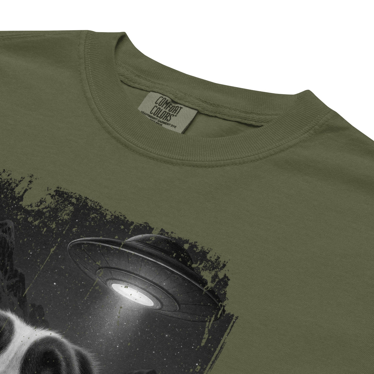 UFO Mountain Scaredy St Bernard T-Shirt - Lucy + Norman