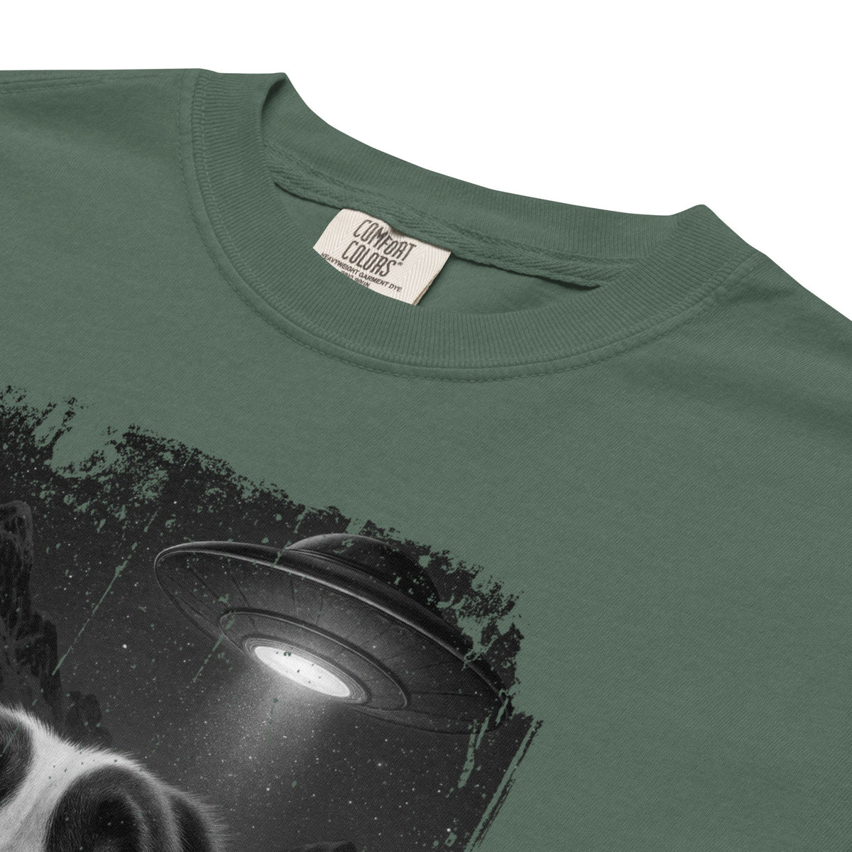 UFO Mountain Scaredy St Bernard T-Shirt - Lucy + Norman