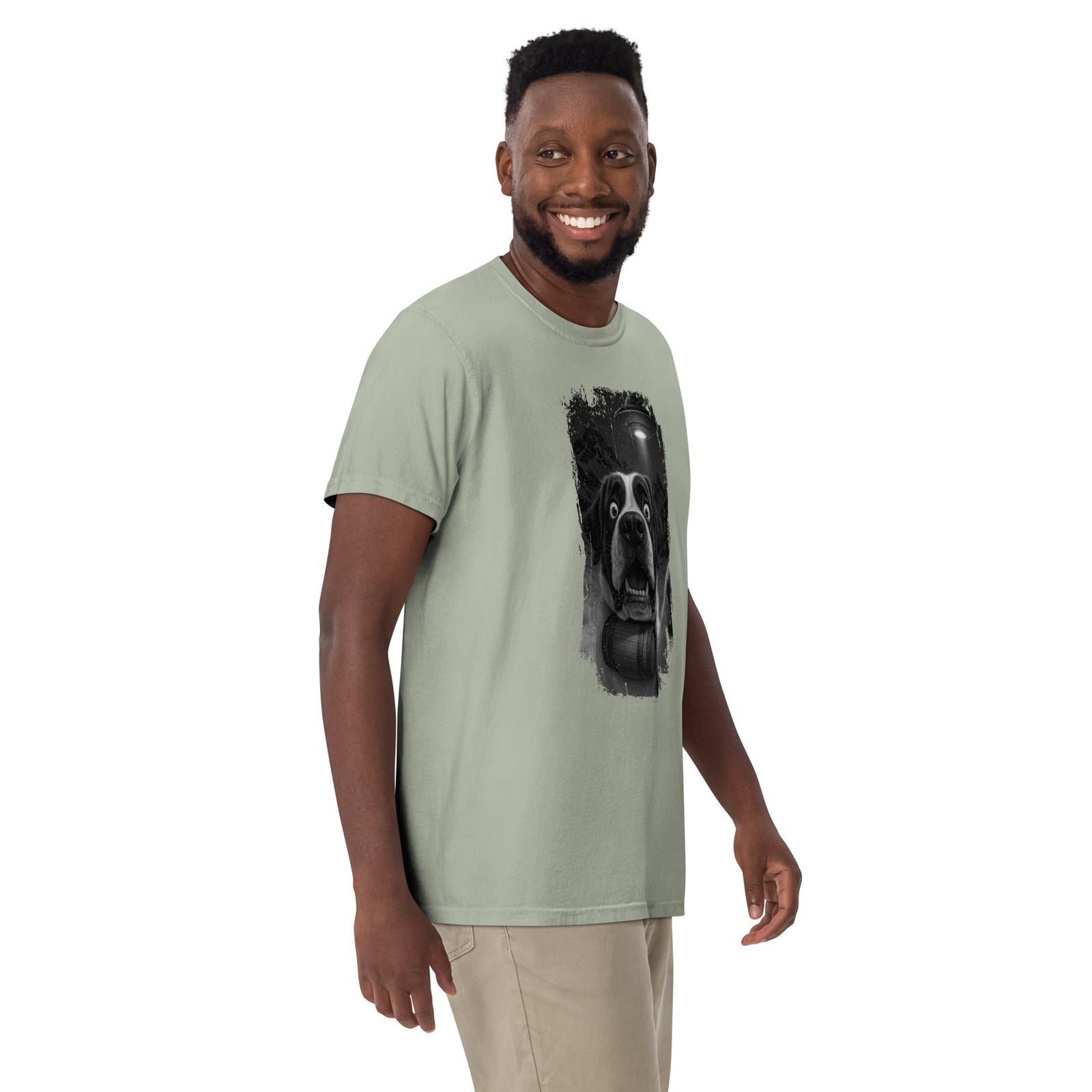 UFO Mountain Scaredy St Bernard T-Shirt - Lucy + Norman