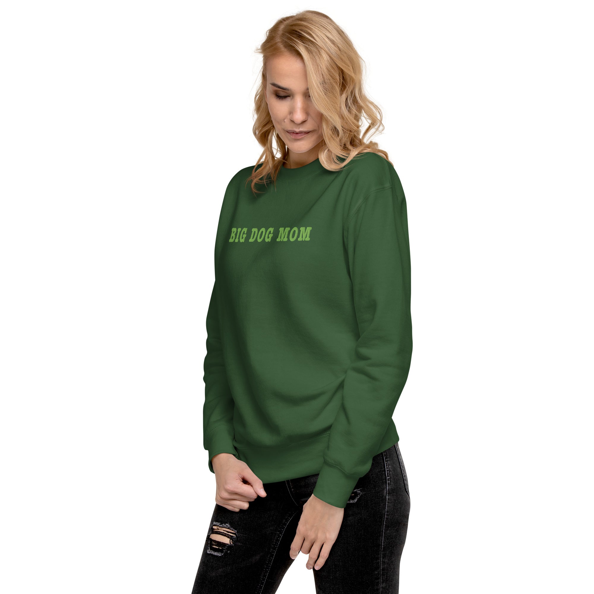 Big Dog Mom Embroidered Premium Sweatshirt - Lucy + Norman