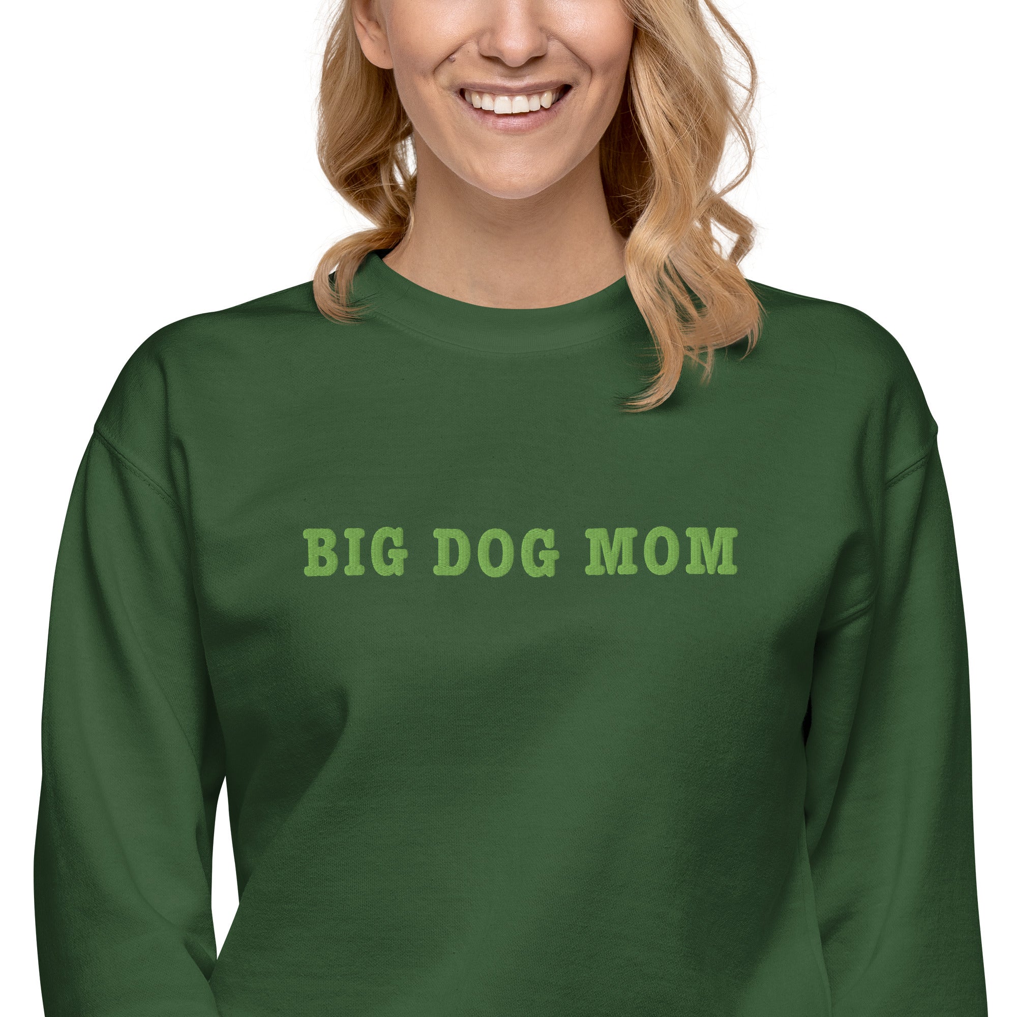 Big Dog Mom Embroidered Premium Sweatshirt - Lucy + Norman