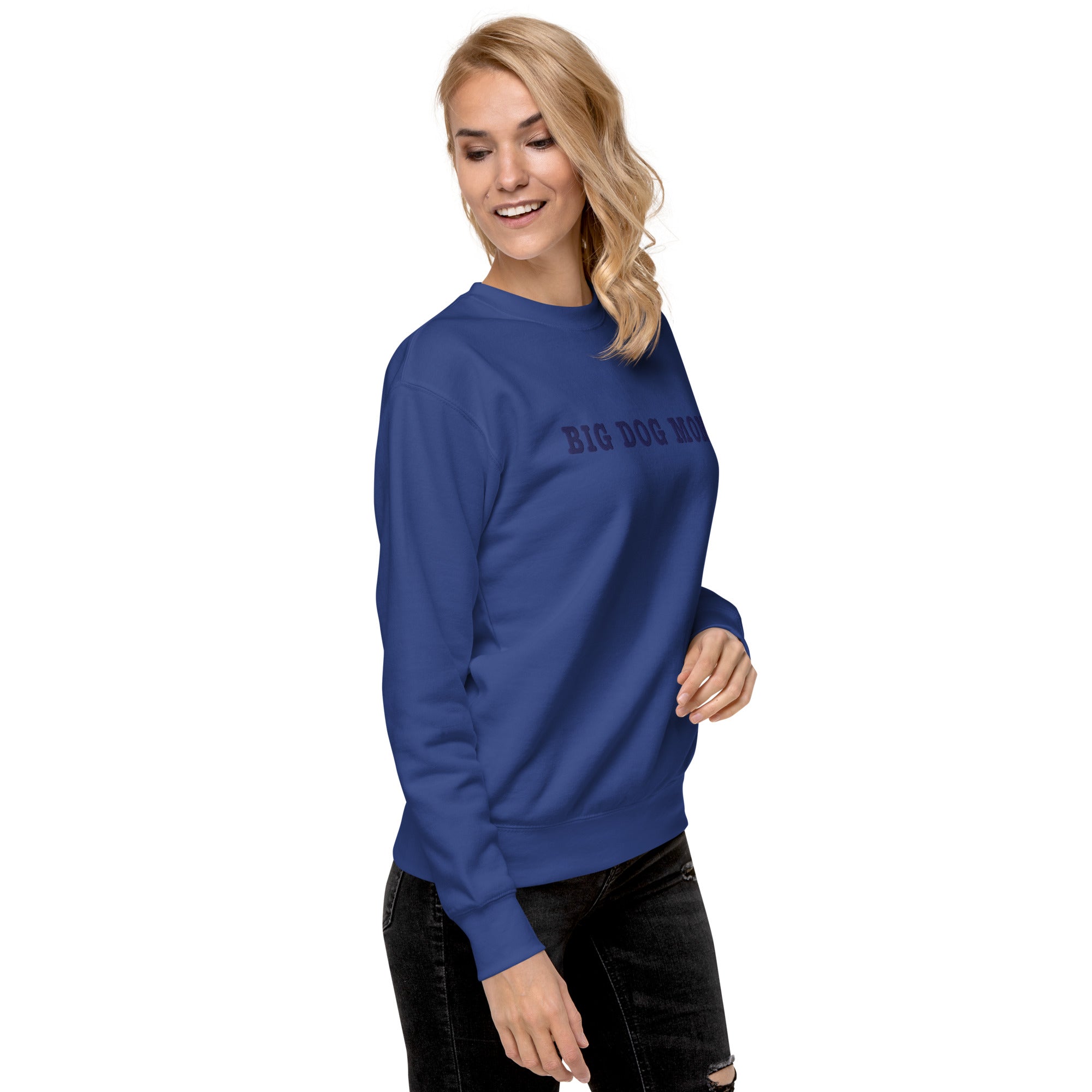 Big Dog Mom Embroidered Premium Sweatshirt - Lucy + Norman