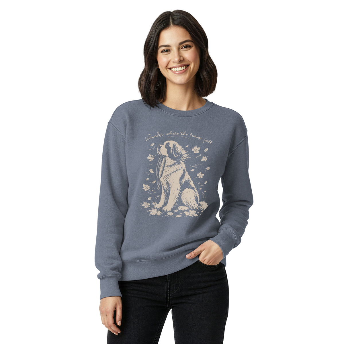 Wander Where the Leaves Fall Comfort Colors® Sweatshirt