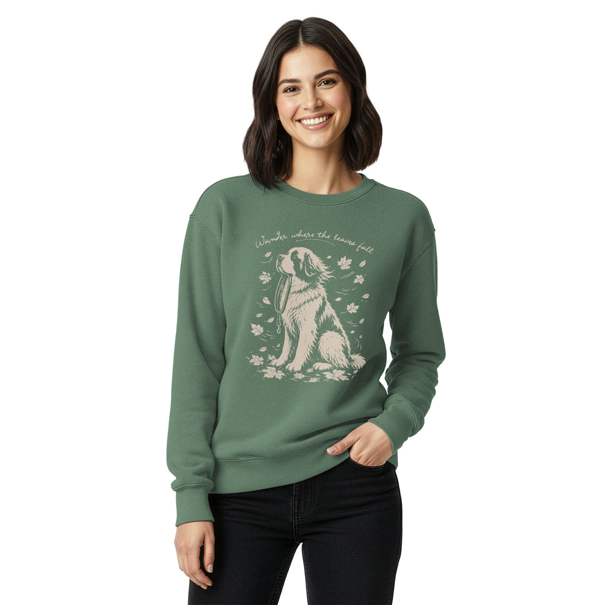 Wander Where the Leaves Fall Comfort Colors® Sweatshirt