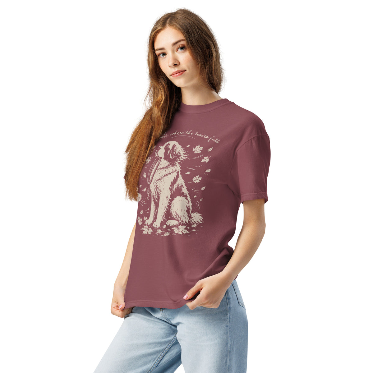Wander Where the Leaves Fall Heavyweight T-shirt