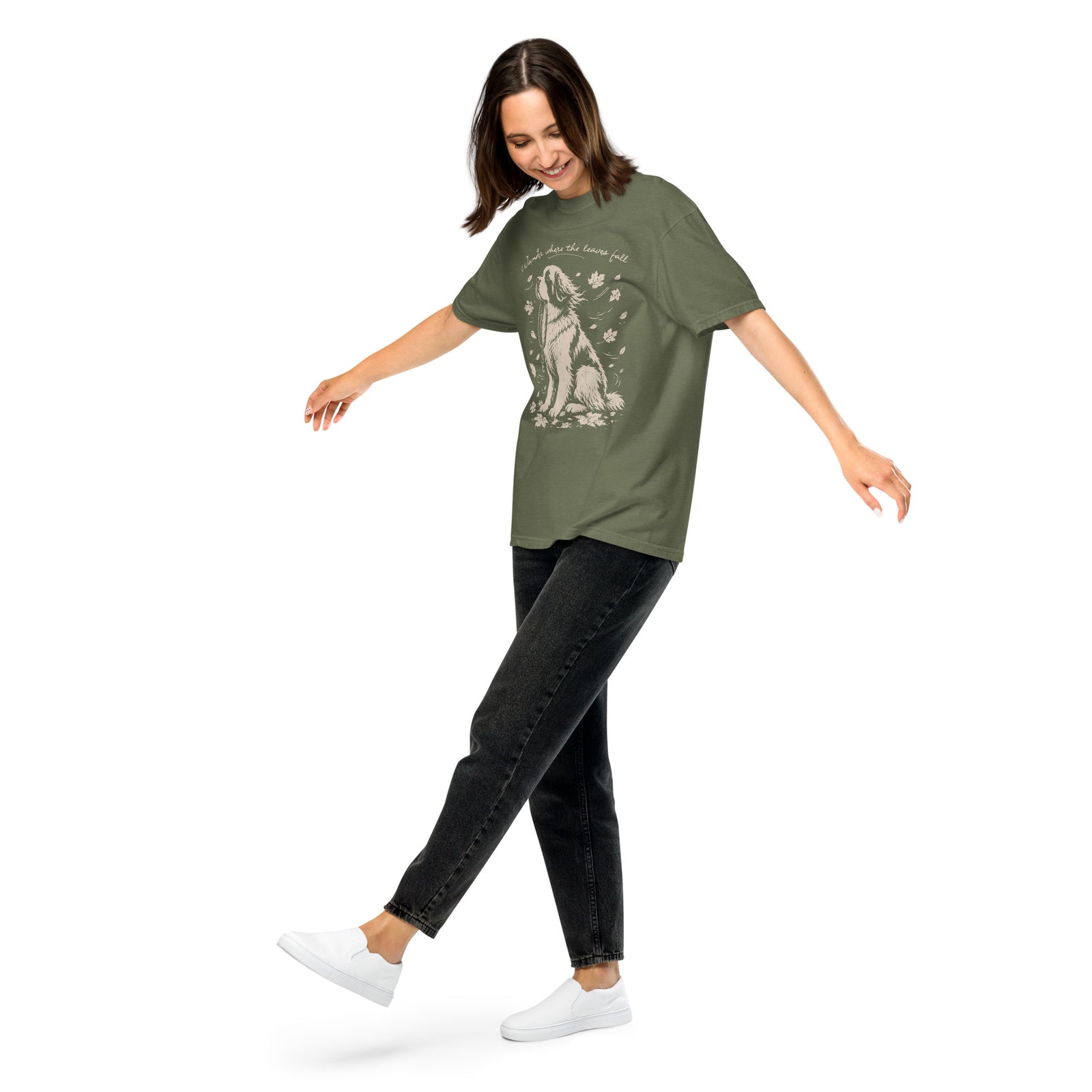 Wander Where the Leaves Fall Heavyweight T-shirt