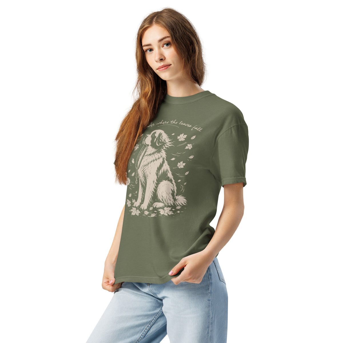 Wander Where the Leaves Fall Heavyweight T-shirt