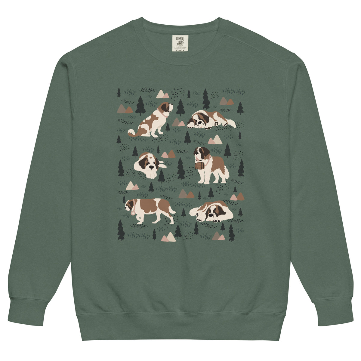 Woodland Six St Bernard Comfort Colors Sweatshirt