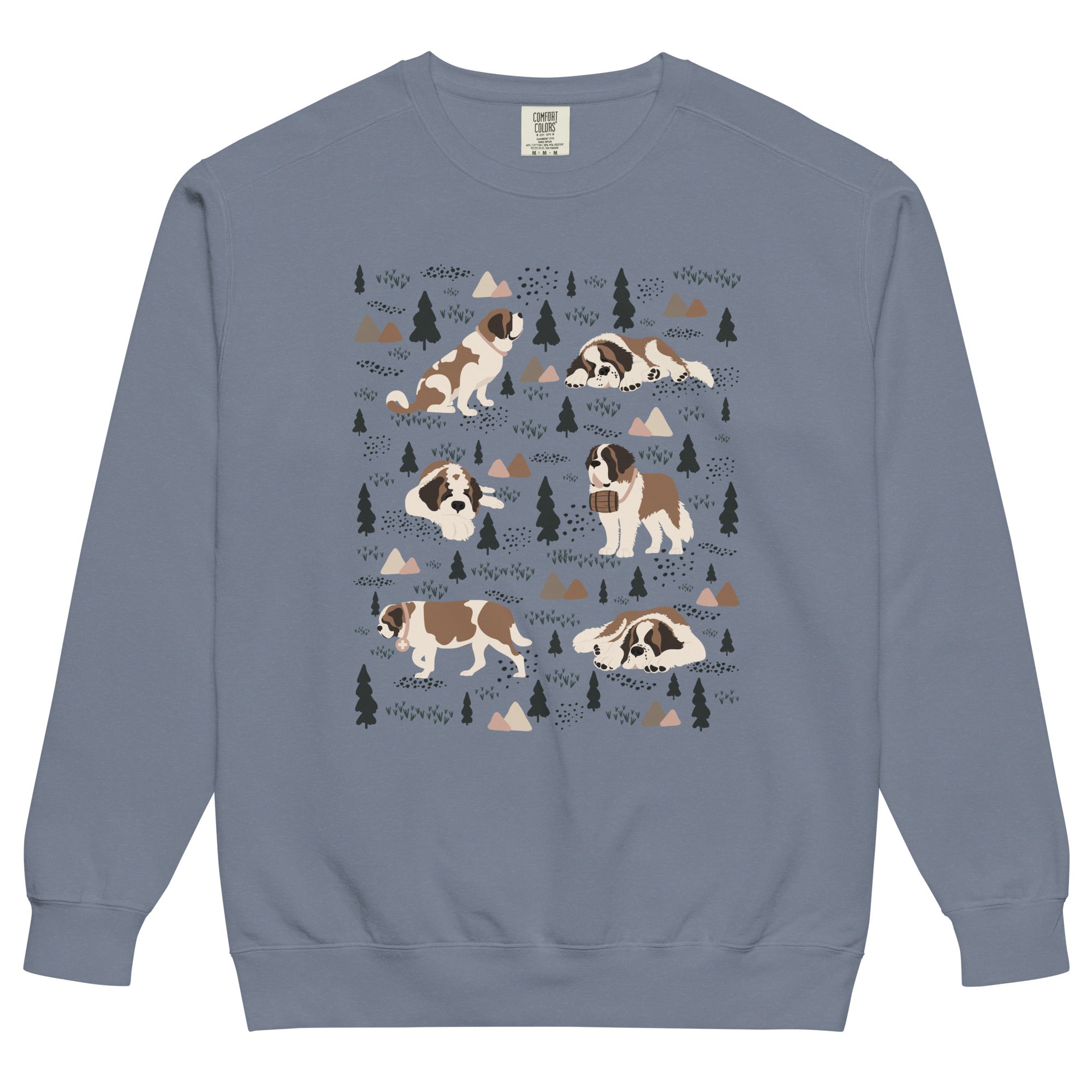 Woodland Six St Bernard Comfort Colors Sweatshirt
