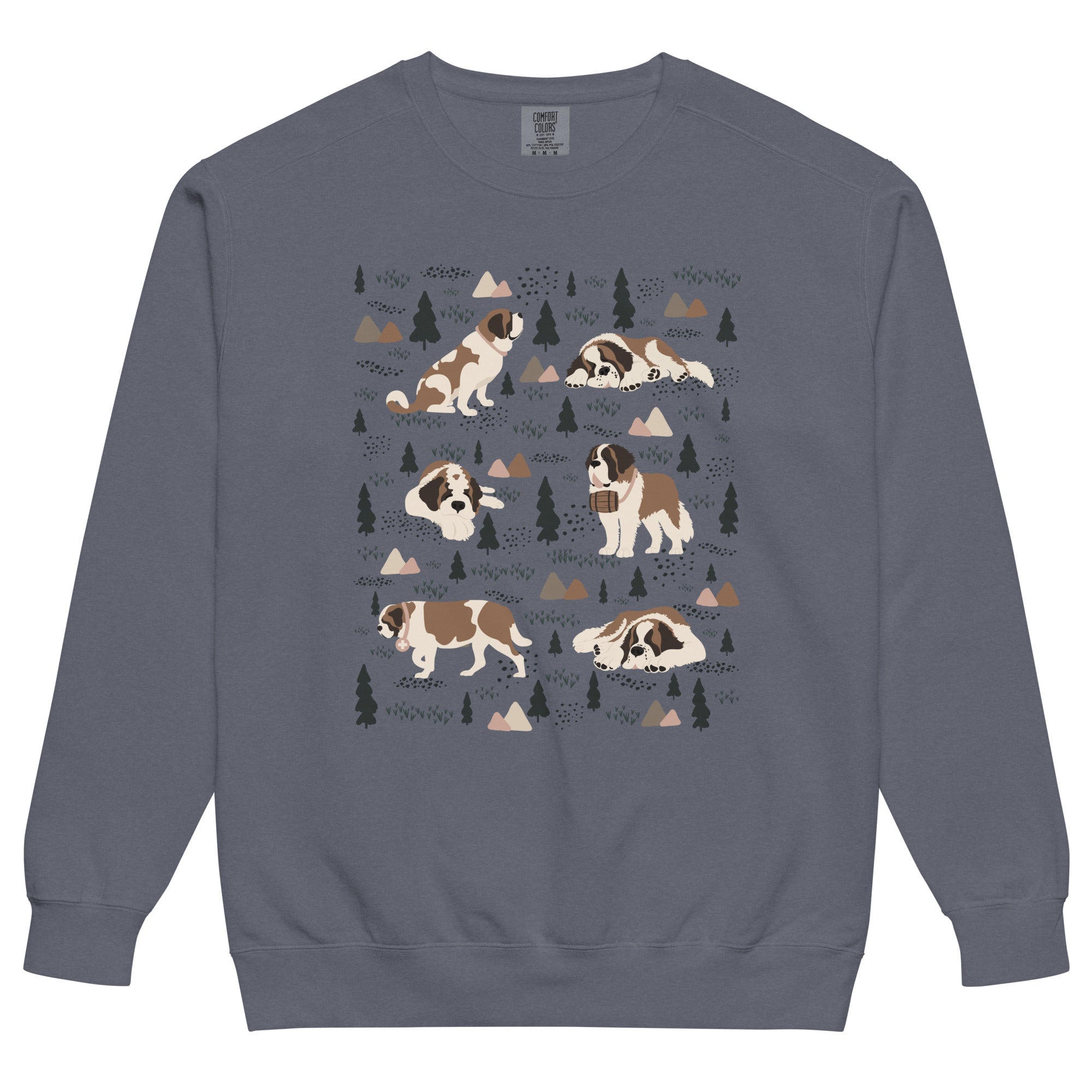 Woodland Six St Bernard Comfort Colors Sweatshirt