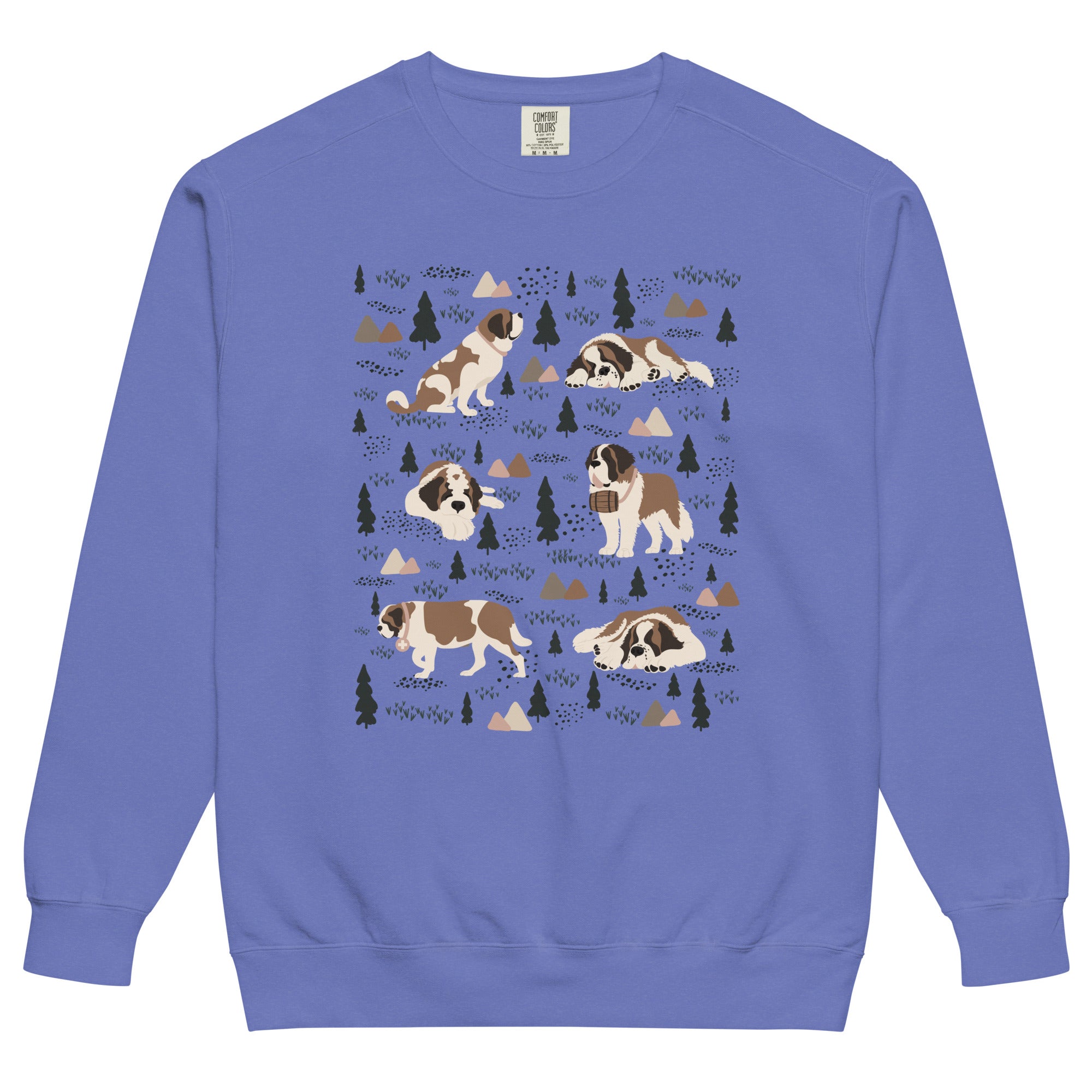 Woodland Six St Bernard Comfort Colors Sweatshirt