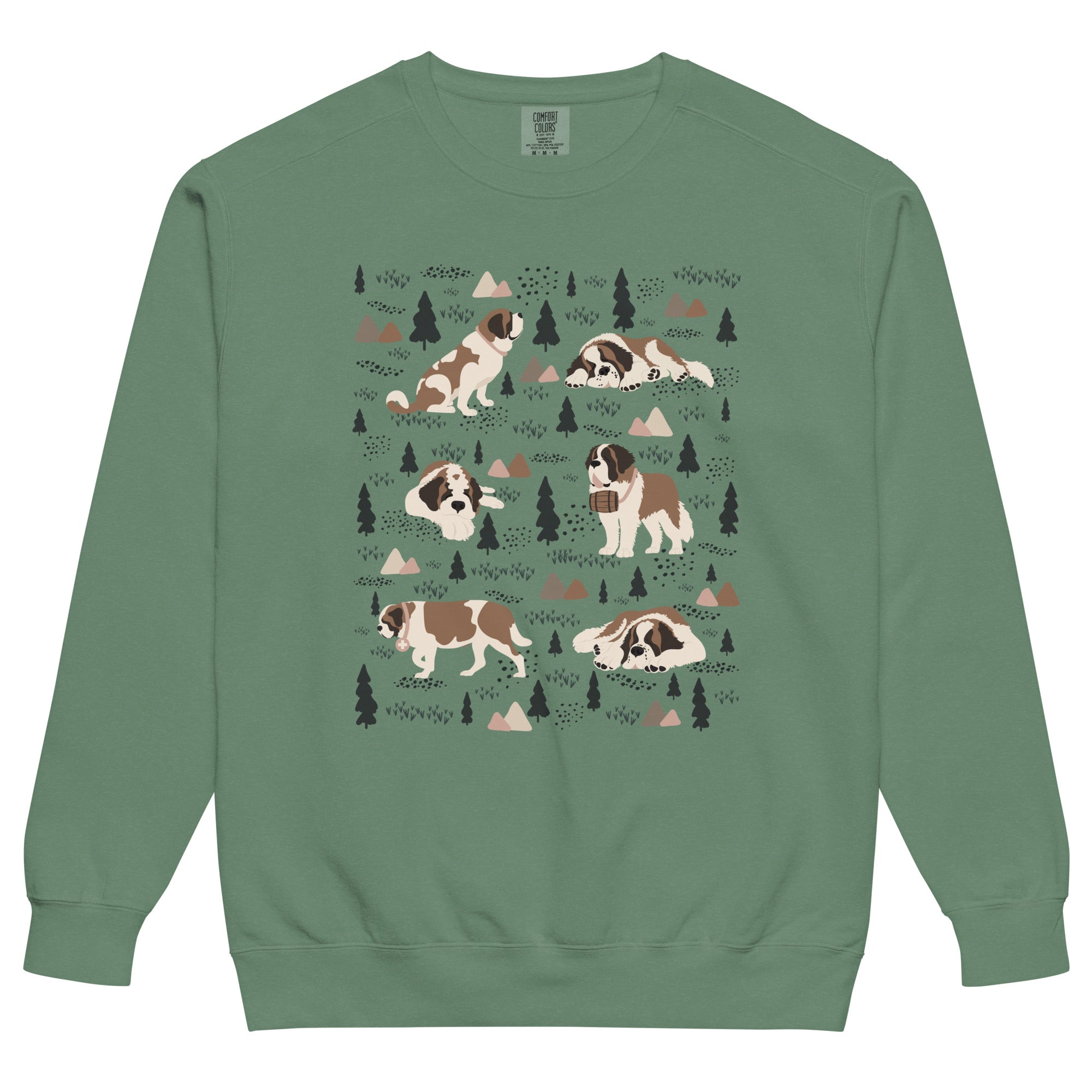 Woodland Six St Bernard Comfort Colors Sweatshirt