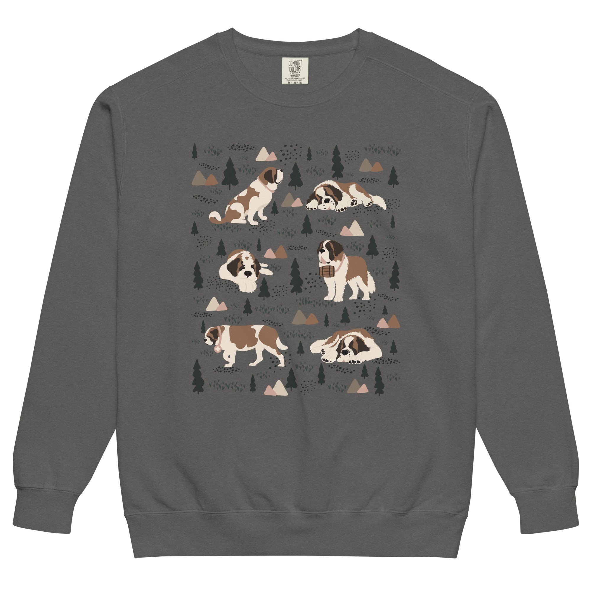 Woodland Six St Bernard Comfort Colors Sweatshirt