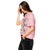 Comfort Colors Blossom t-shirt featuring a woodland-themed Saint Bernard dog woodland and mountains pattern with six adorable Saint Bernards in various poses, perfect Saint Bernard gift for dog lovers.