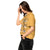 Comfort Colors Mustard t-shirt featuring a woodland-themed Saint Bernard dog woodland and mountains pattern with six adorable Saint Bernards in various poses, perfect Saint Bernard gift for dog lovers.