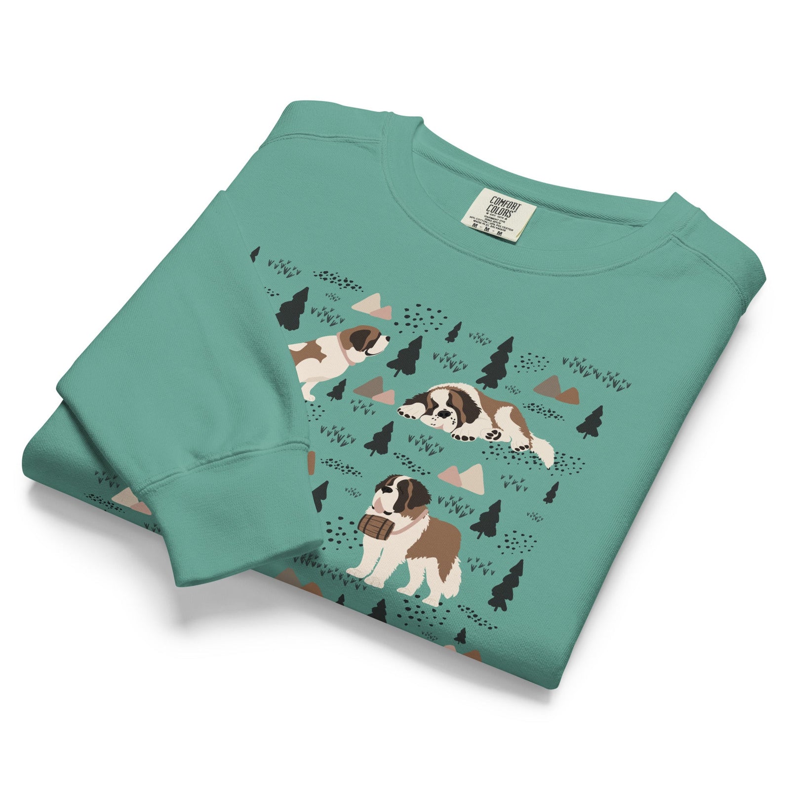 Woodland Six St Bernard Comfort Colors Sweatshirt - Lucy + Norman
