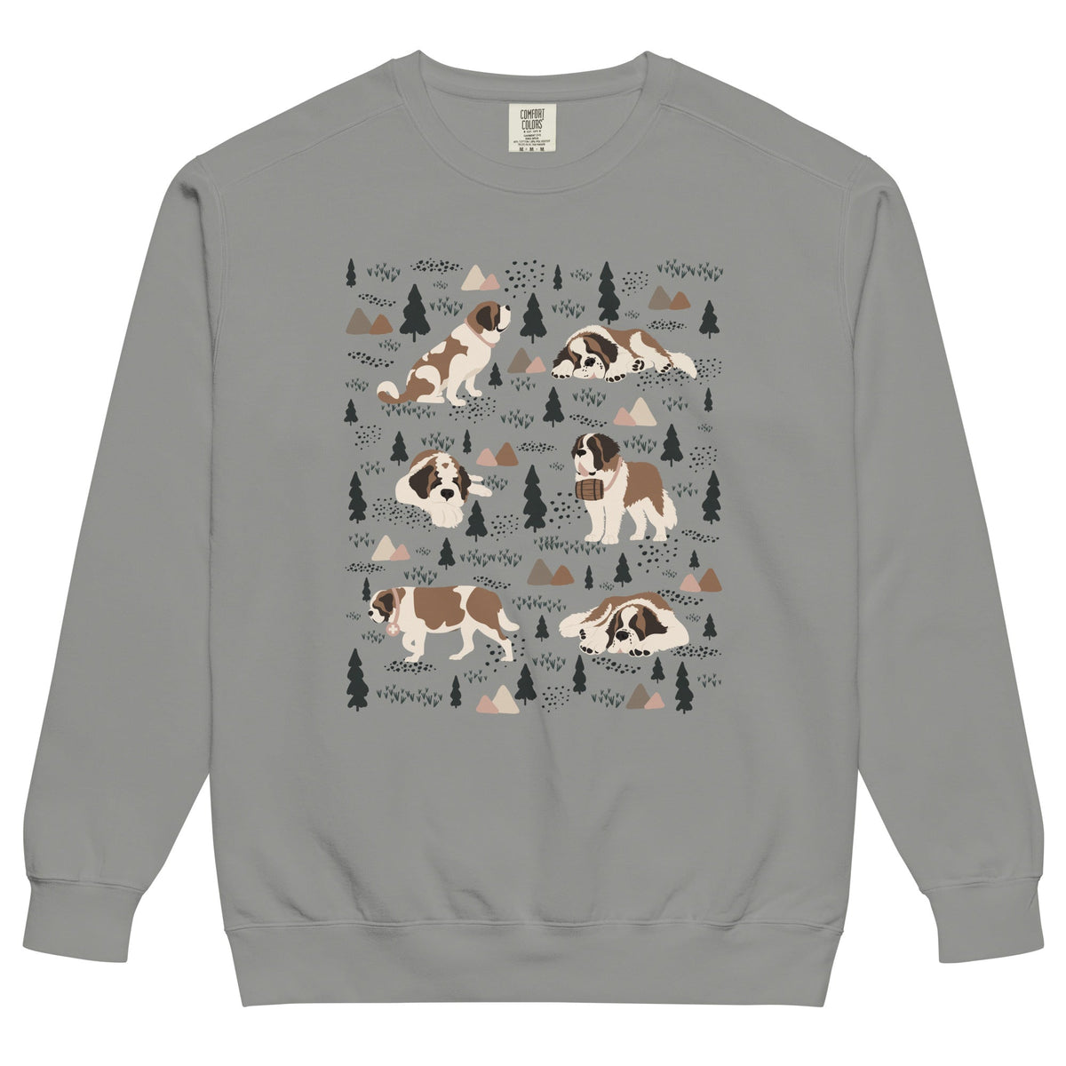 Woodland Six St Bernard Comfort Colors Sweatshirt - Lucy + Norman