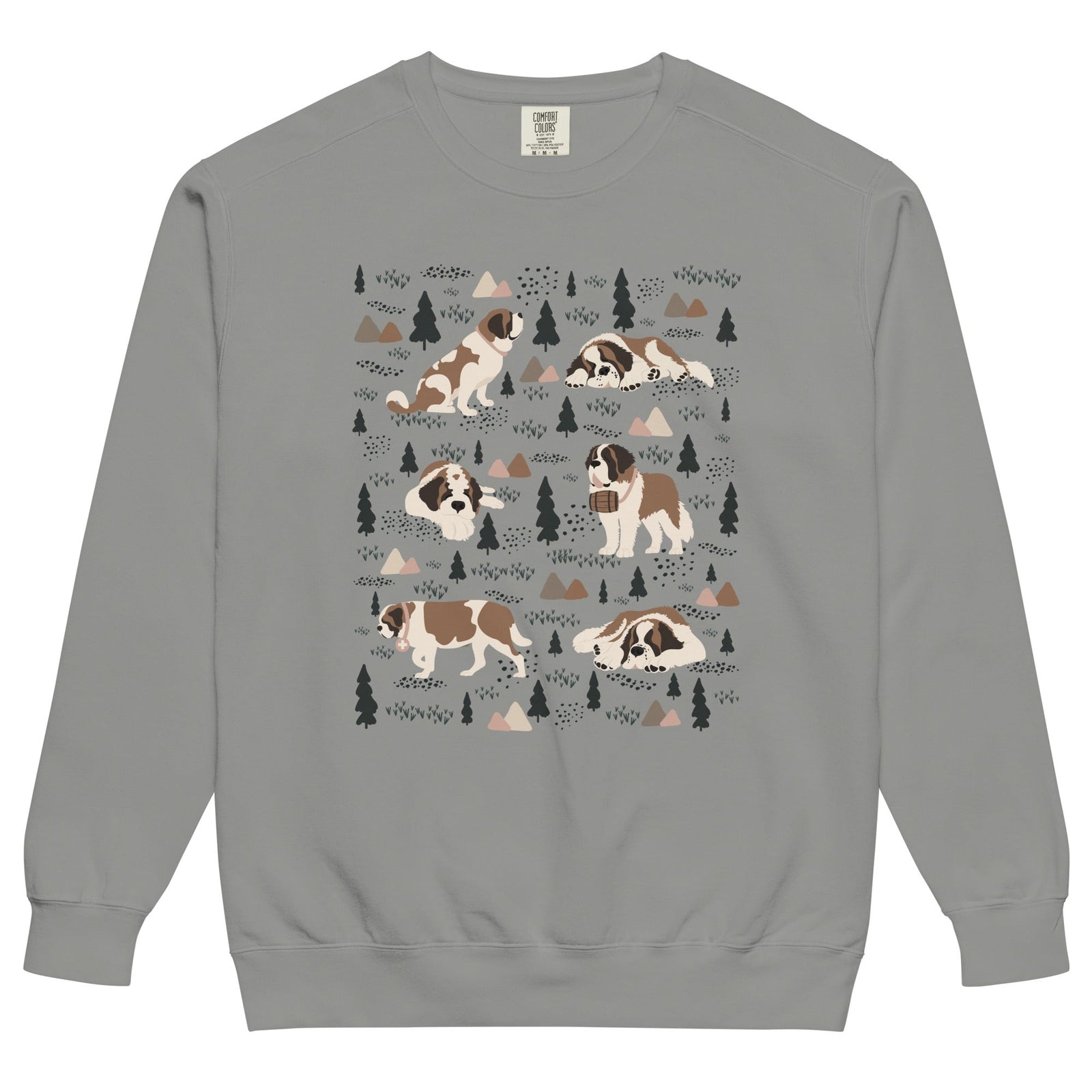 Woodland Six St Bernard Comfort Colors Sweatshirt - Lucy + Norman