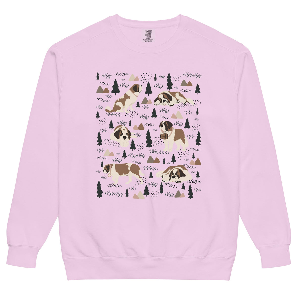 Woodland Six St Bernard Comfort Colors Sweatshirt - Lucy + Norman