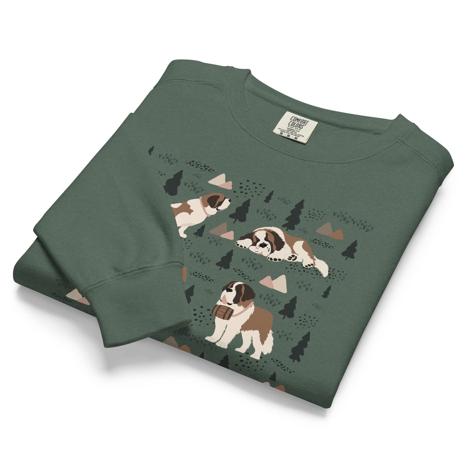 Woodland Six St Bernard Comfort Colors Sweatshirt - Lucy + Norman