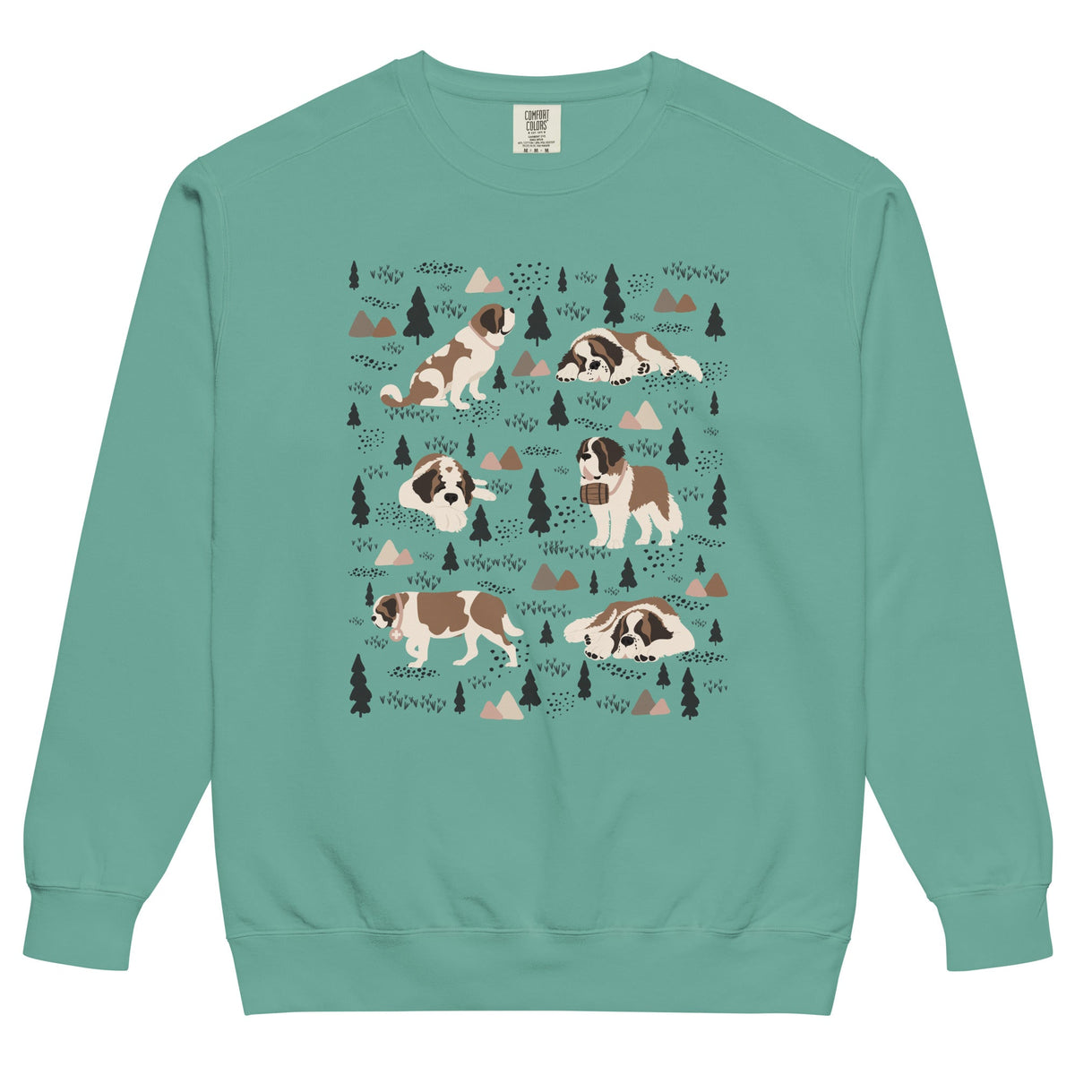 Woodland Six St Bernard Comfort Colors Sweatshirt - Lucy + Norman