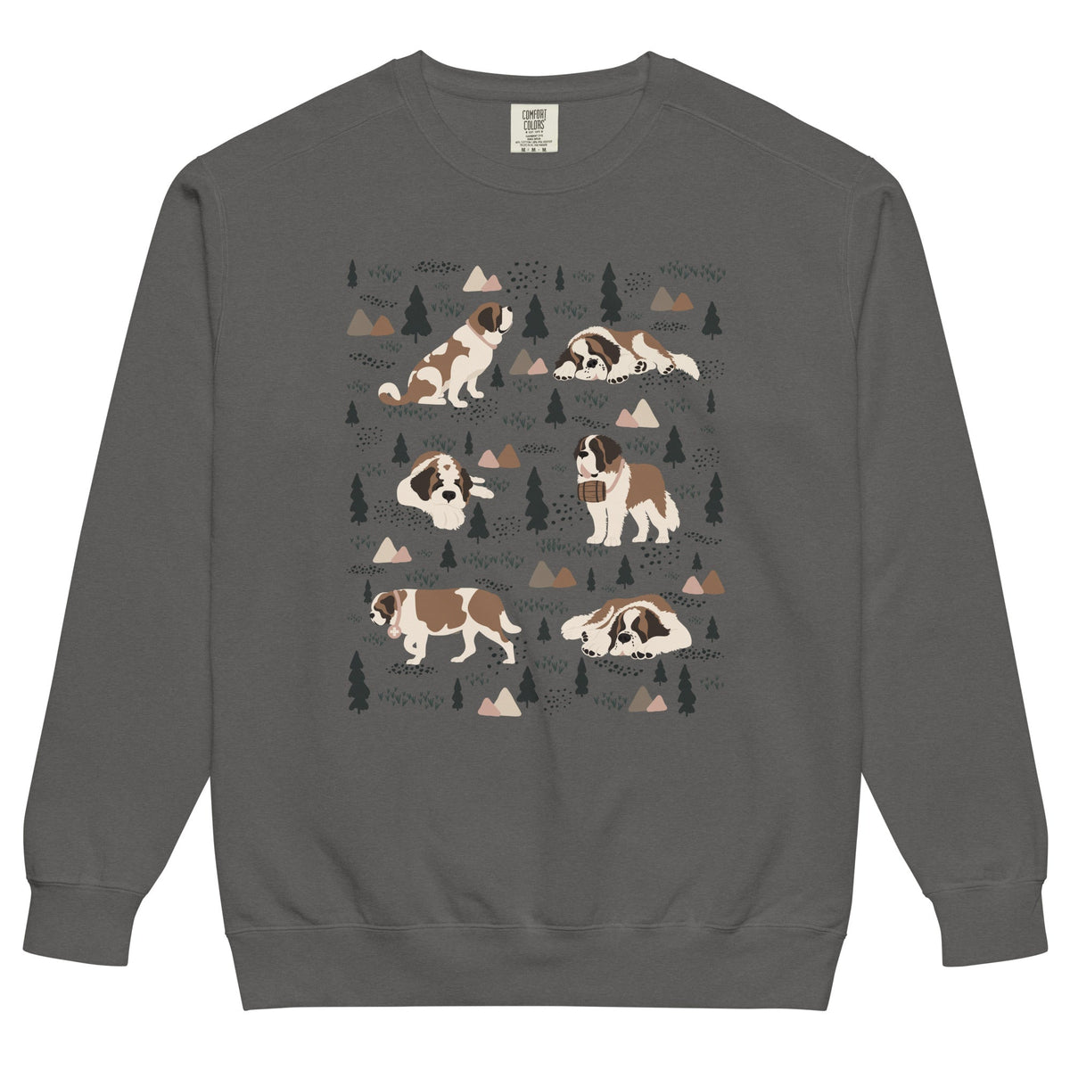 Woodland Six St Bernard Comfort Colors Sweatshirt - Lucy + Norman