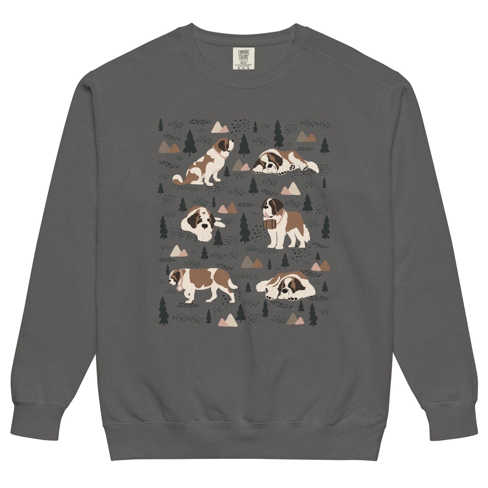 Woodland Six St Bernard Comfort Colors Sweatshirt - Lucy + Norman