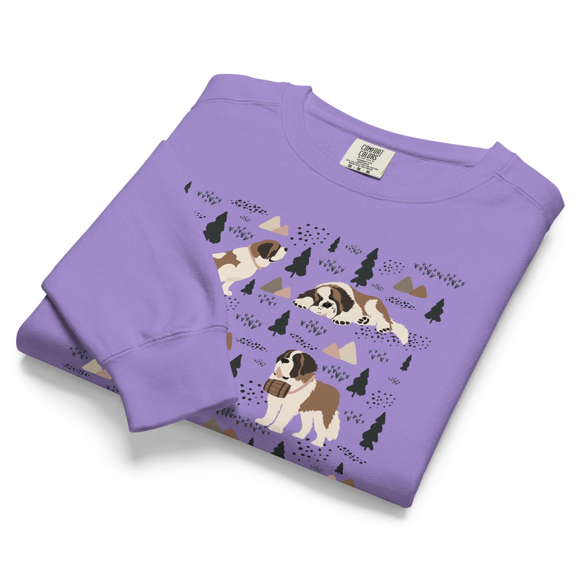 Woodland Six St Bernard Comfort Colors Sweatshirt - Lucy + Norman