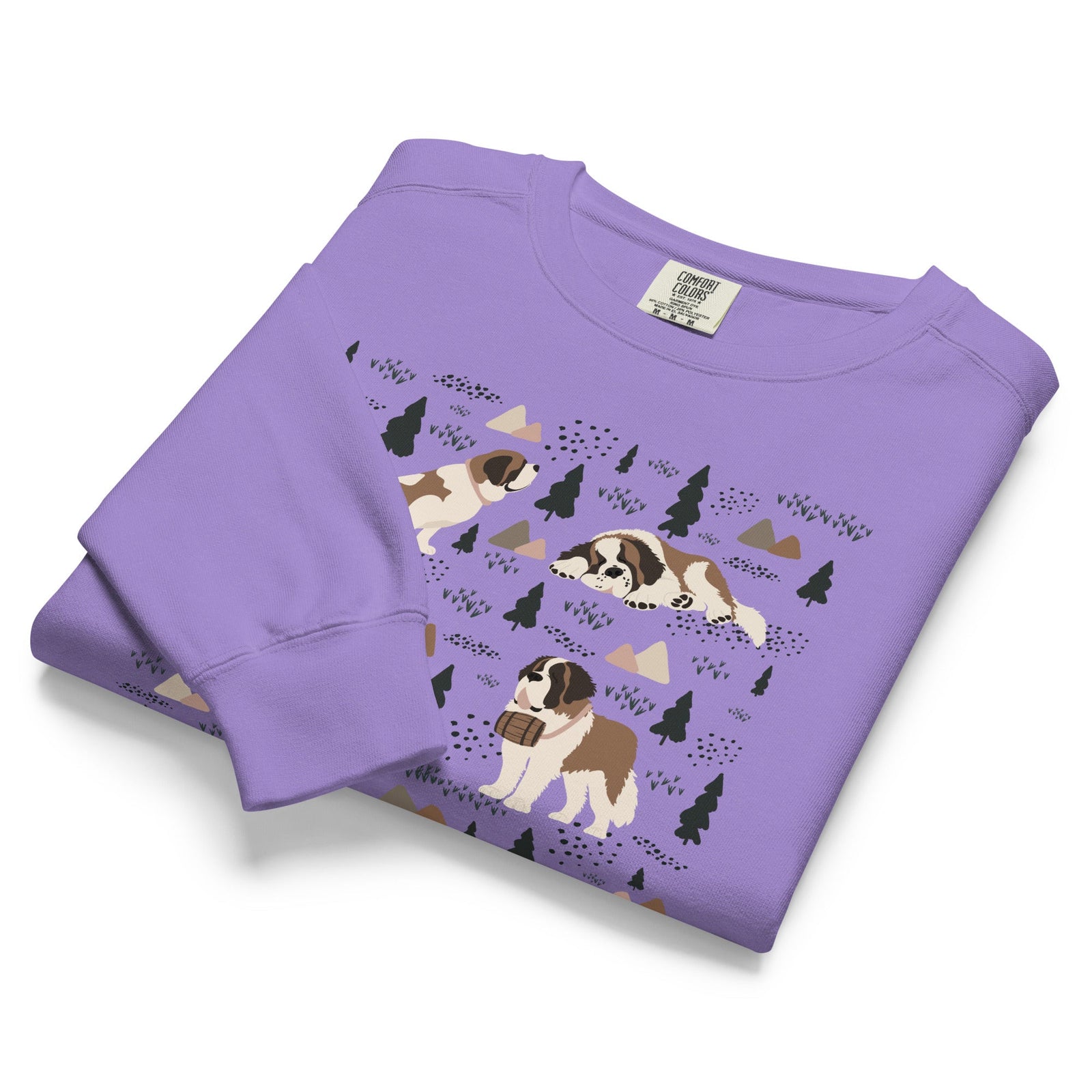 Woodland Six St Bernard Comfort Colors Sweatshirt - Lucy + Norman
