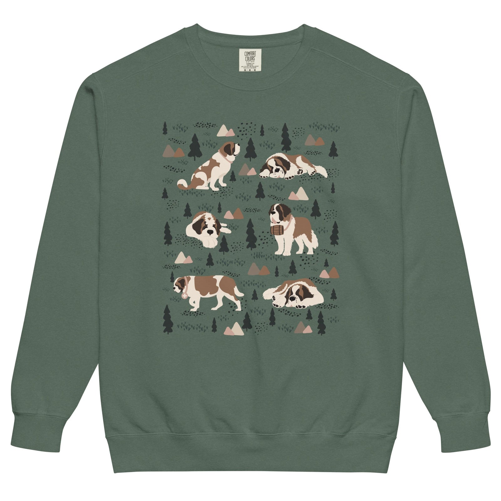 Woodland Six St Bernard Comfort Colors Sweatshirt - Lucy + Norman