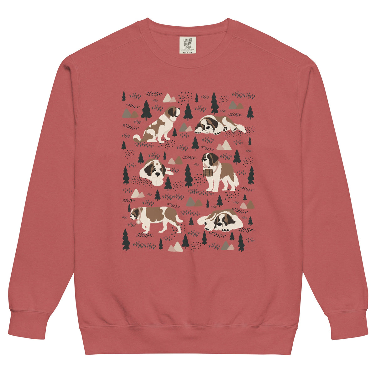 Woodland Six St Bernard Comfort Colors Sweatshirt - Lucy + Norman