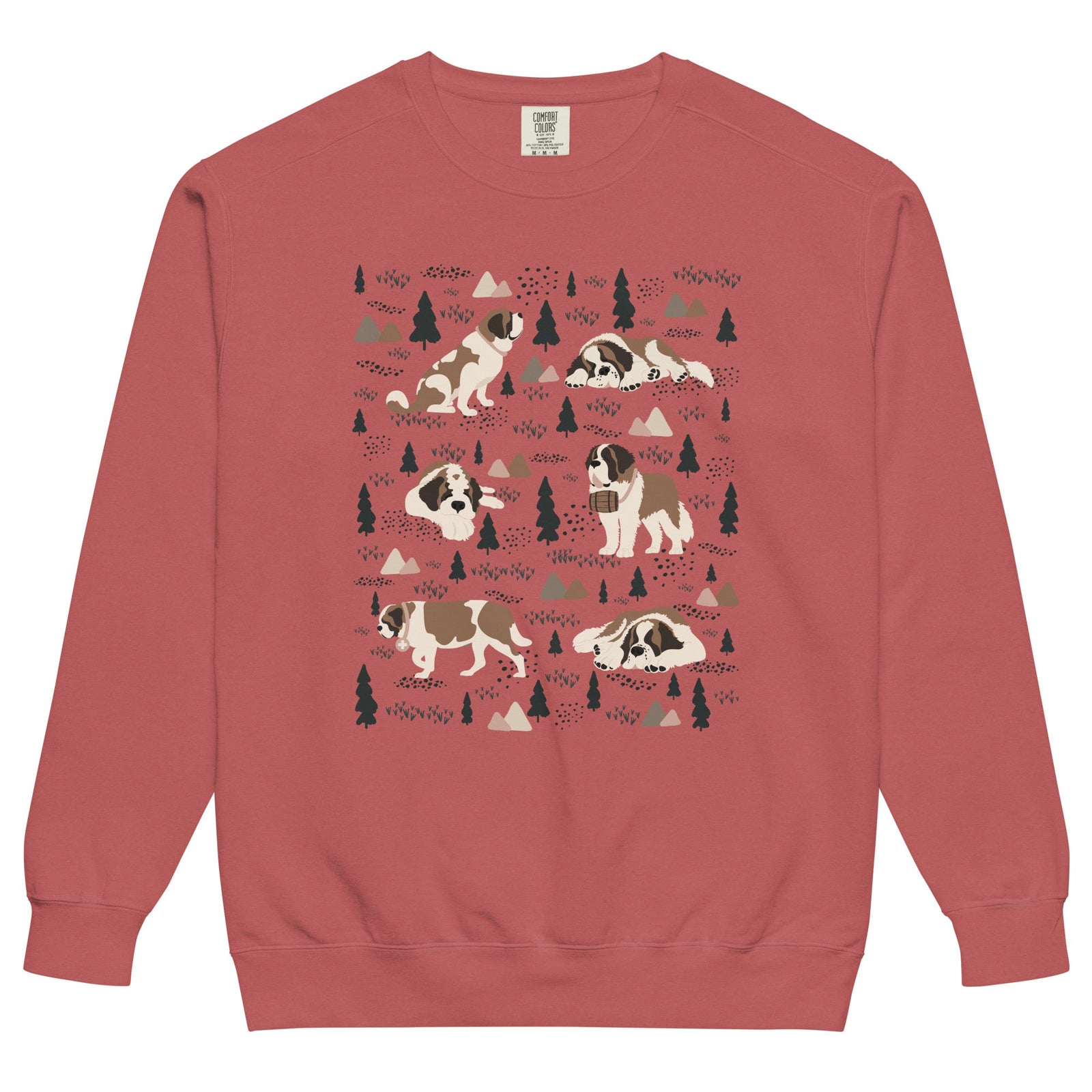 Woodland Six St Bernard Comfort Colors Sweatshirt - Lucy + Norman