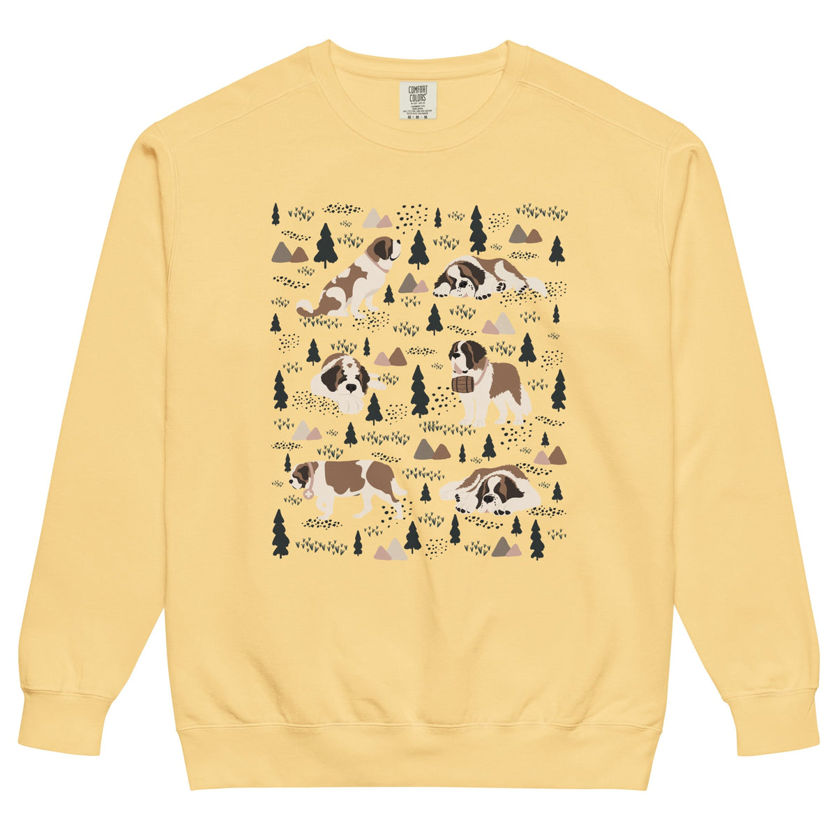 Woodland Six St Bernard Comfort Colors Sweatshirt - Lucy + Norman