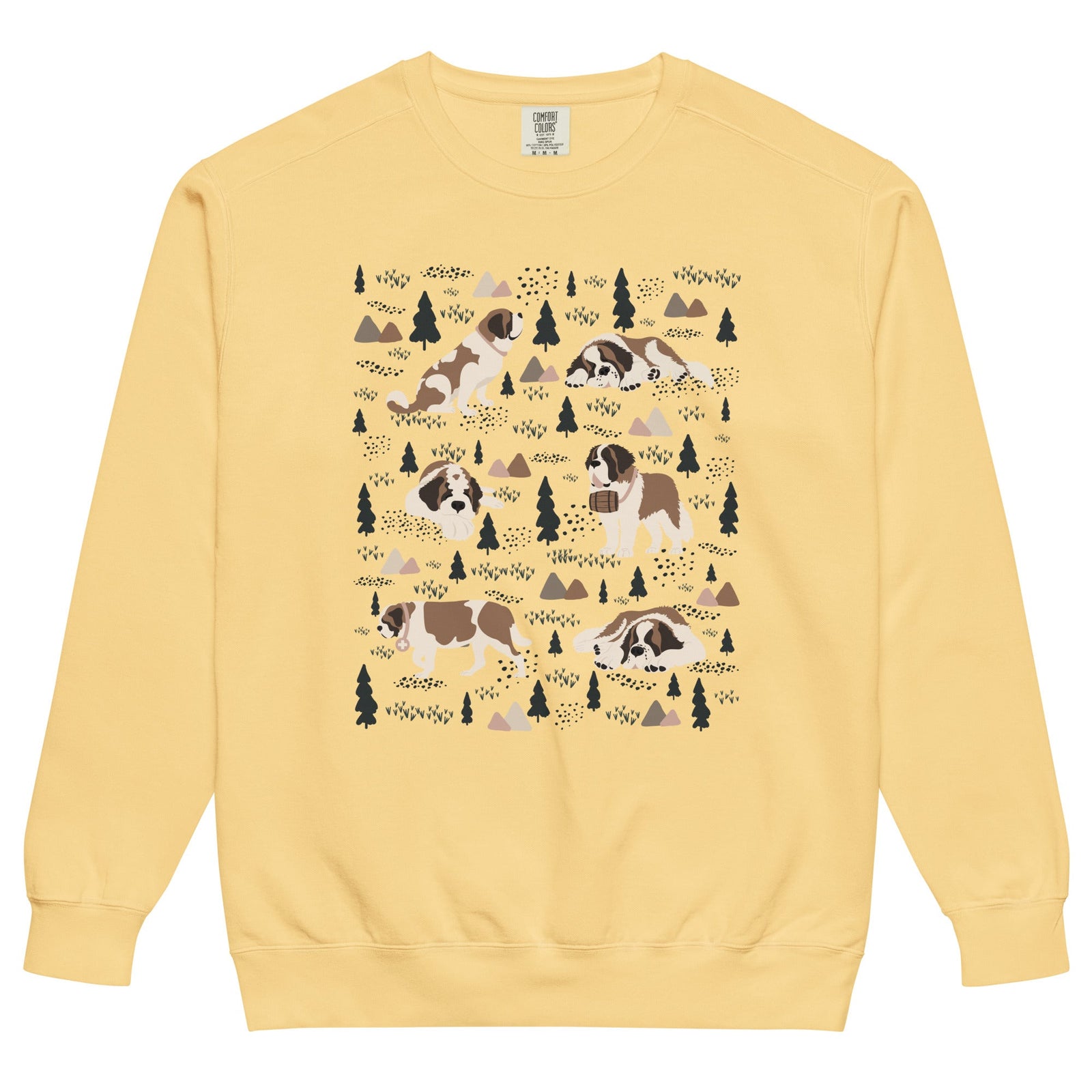 Woodland Six St Bernard Comfort Colors Sweatshirt - Lucy + Norman
