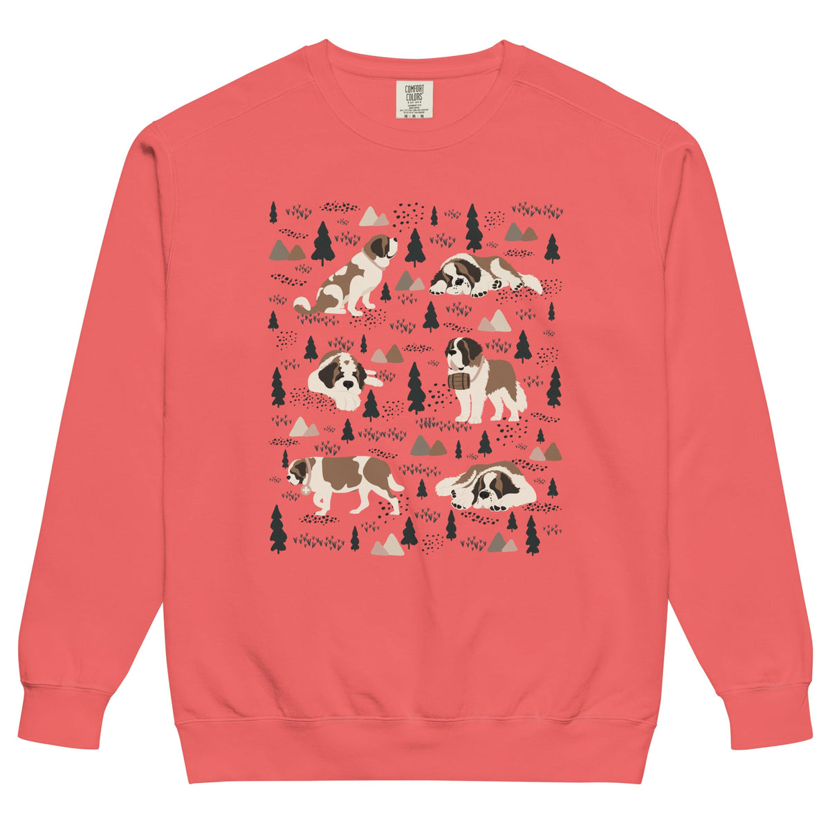 Woodland Six St Bernard Comfort Colors Sweatshirt - Lucy + Norman