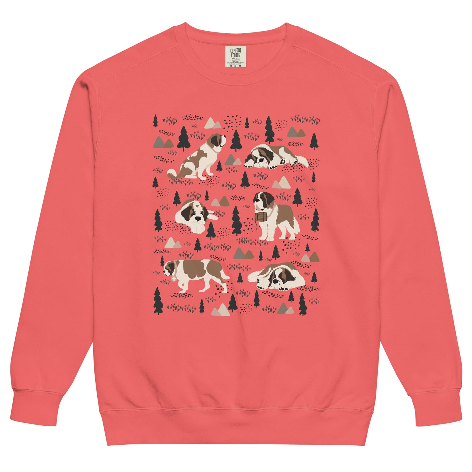 Woodland Six St Bernard Comfort Colors Sweatshirt - Lucy + Norman