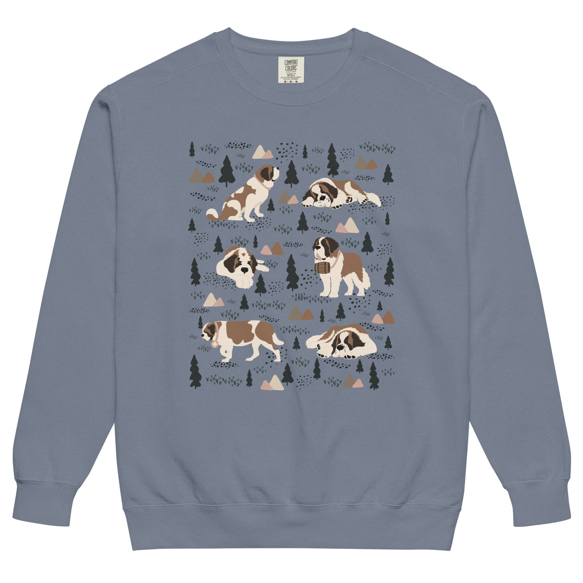 Woodland Six St Bernard Comfort Colors Sweatshirt - Lucy + Norman