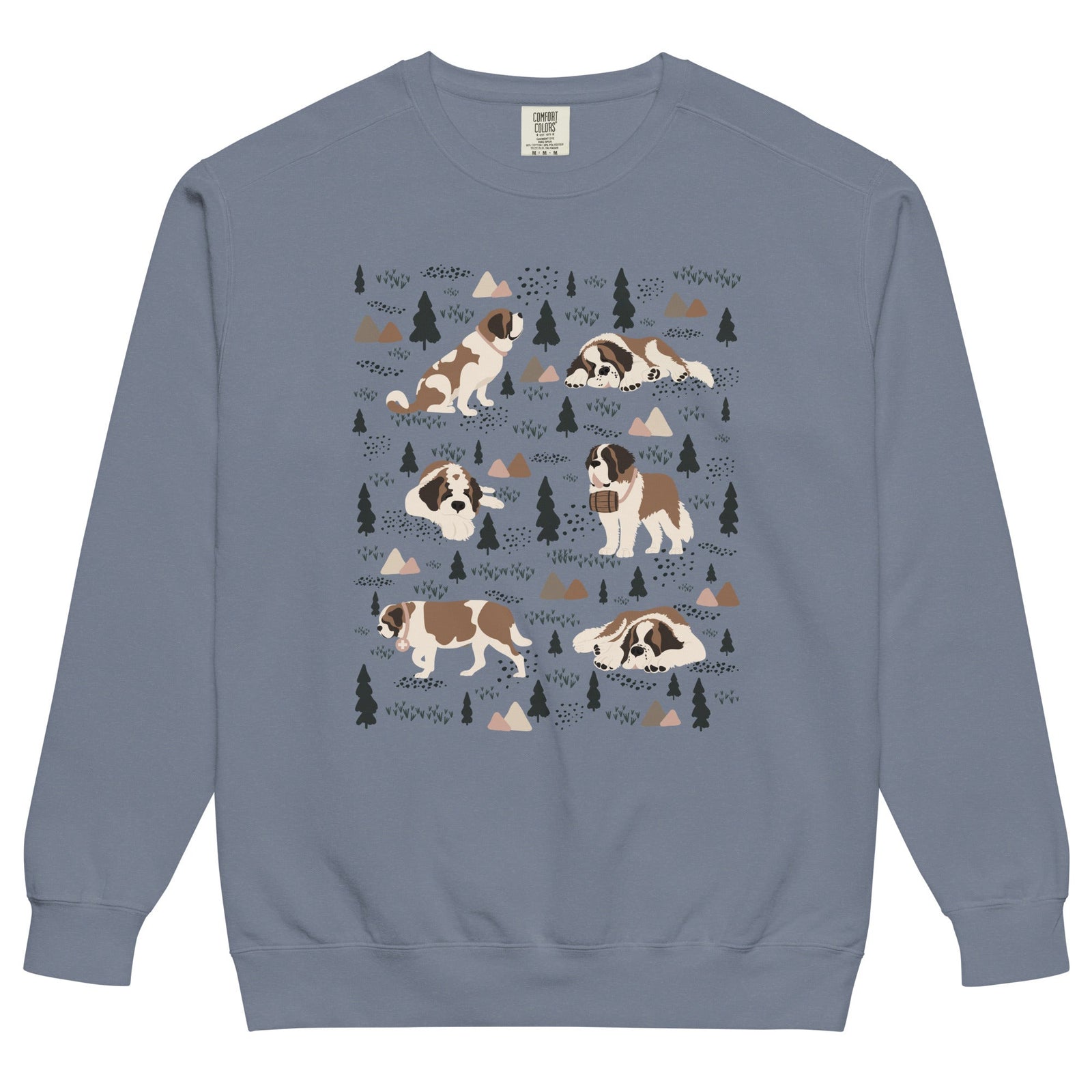 Woodland Six St Bernard Comfort Colors Sweatshirt - Lucy + Norman