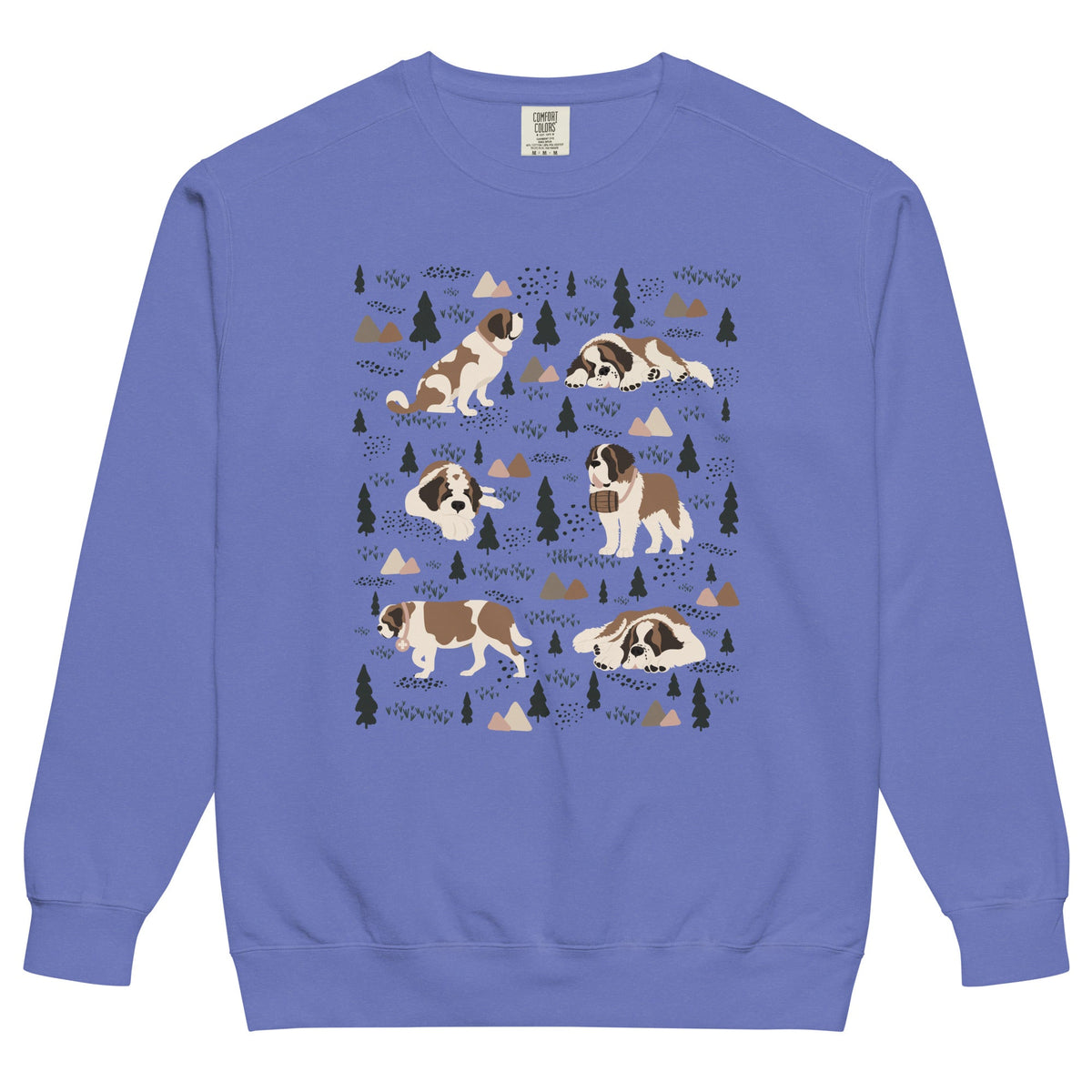 Woodland Six St Bernard Comfort Colors Sweatshirt - Lucy + Norman