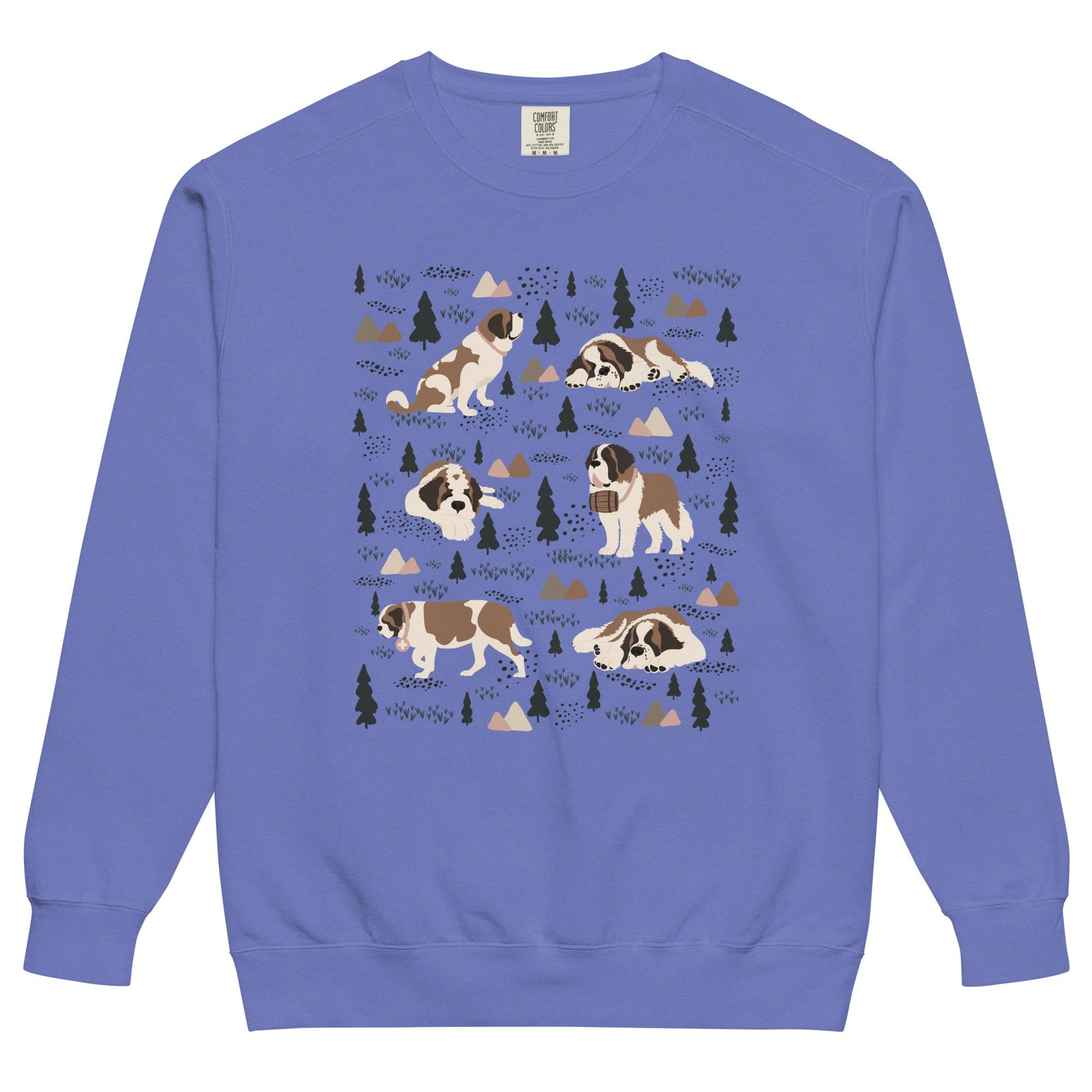 Woodland Six St Bernard Comfort Colors Sweatshirt - Lucy + Norman