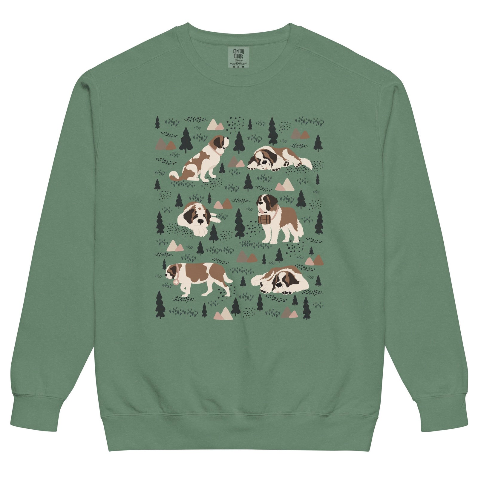 Woodland Six St Bernard Comfort Colors Sweatshirt - Lucy + Norman